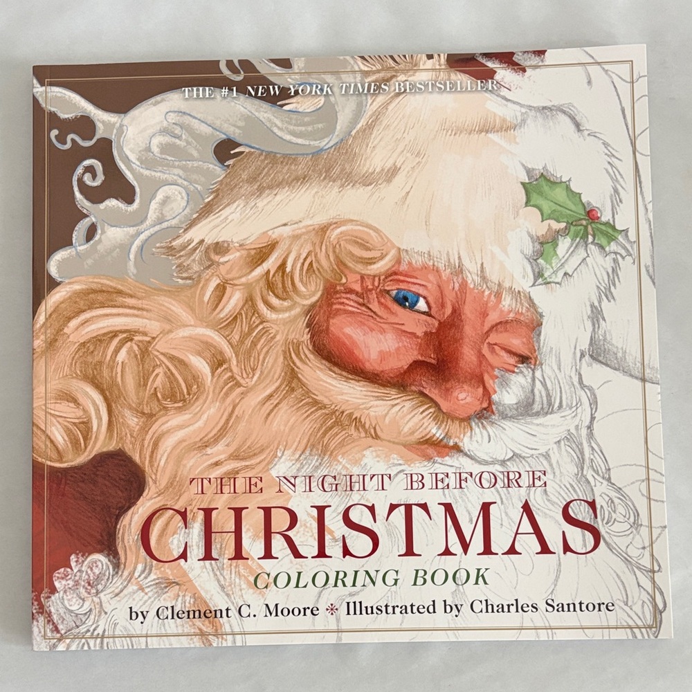 The Night Before Christmas Coloring Book Classic Edition by Clement Moore New